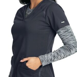 Women's Gray Scrub Top
